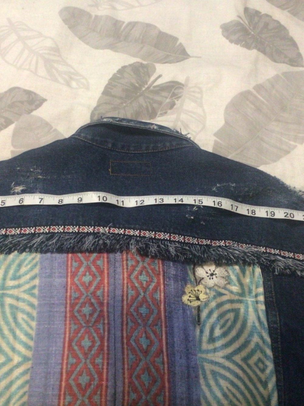 Upcycled Jean jacket - Picture 3 of 6